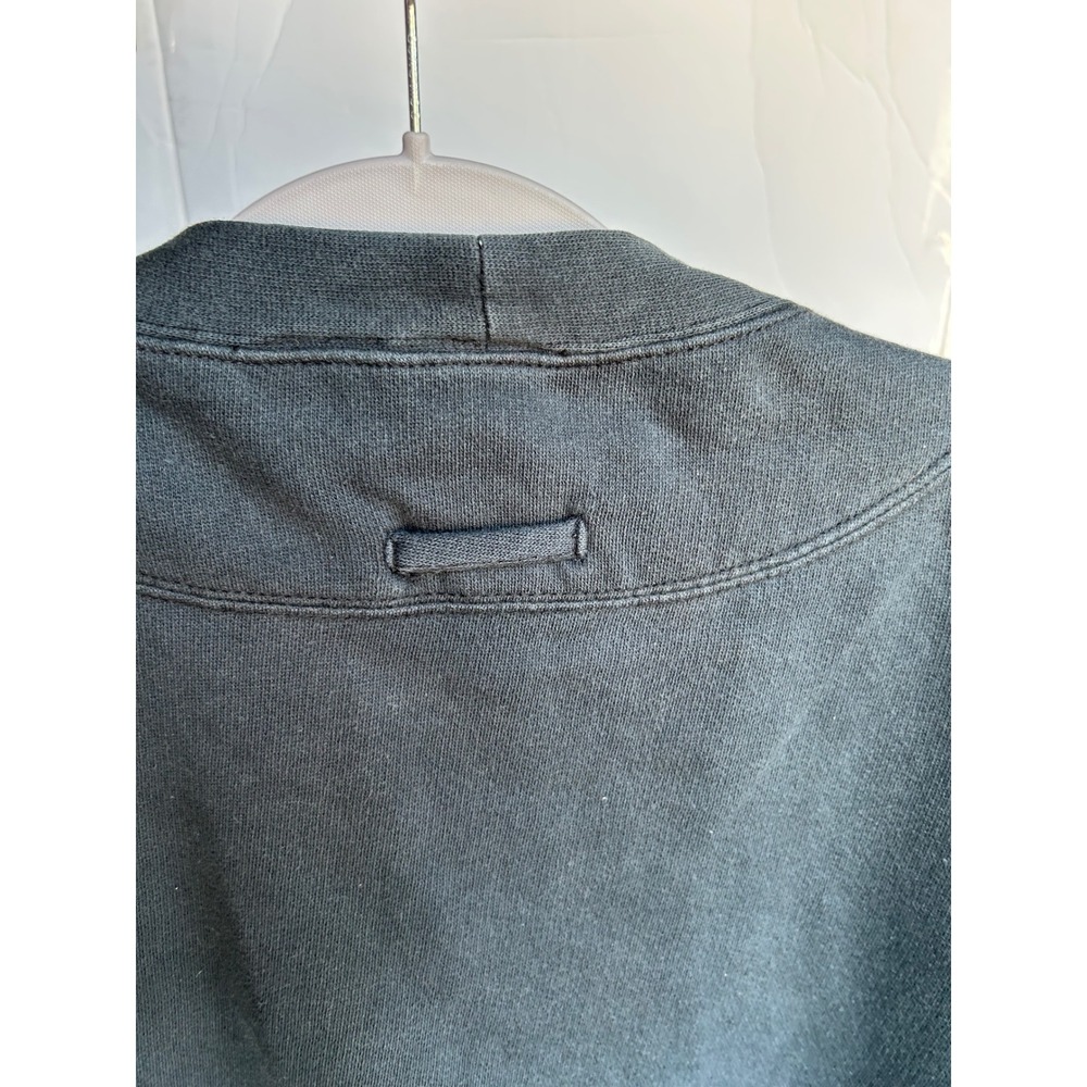 Bobbie Brooks Fleece Cardigan Women XL Black Excellent Button Front Pockets - Picture 7 of 8